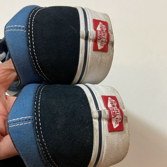 Vans Blue and White Old Skool Sneakers Size Unixes Women’s 12 Men 10.5 - Picture 6 of 13
